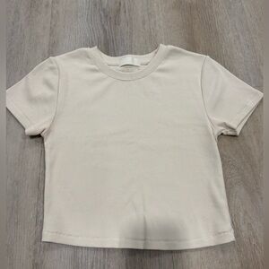 nuuds small cream crop top